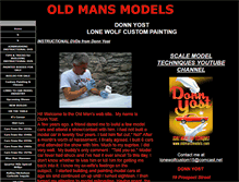 Tablet Screenshot of oldmansmodels.com